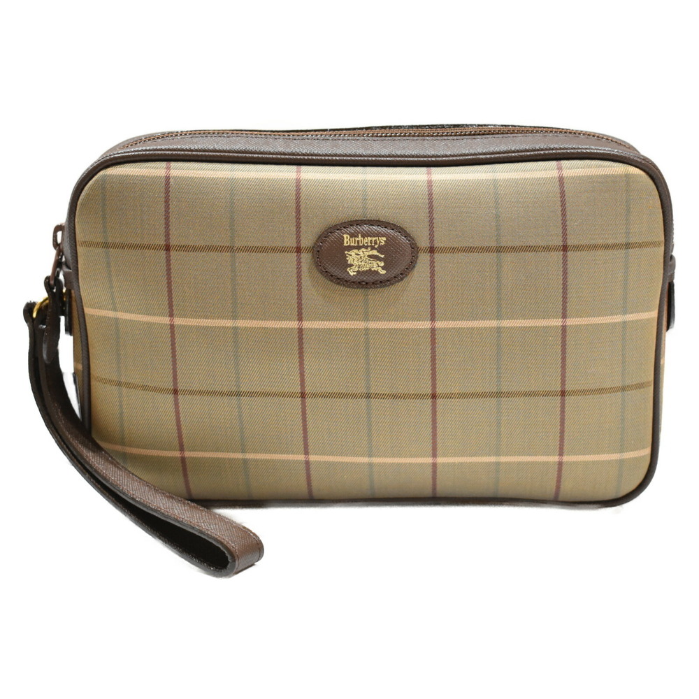 BURBERRY Shoulder Bag Blue Beige Tan Check - Picture 1 of 7